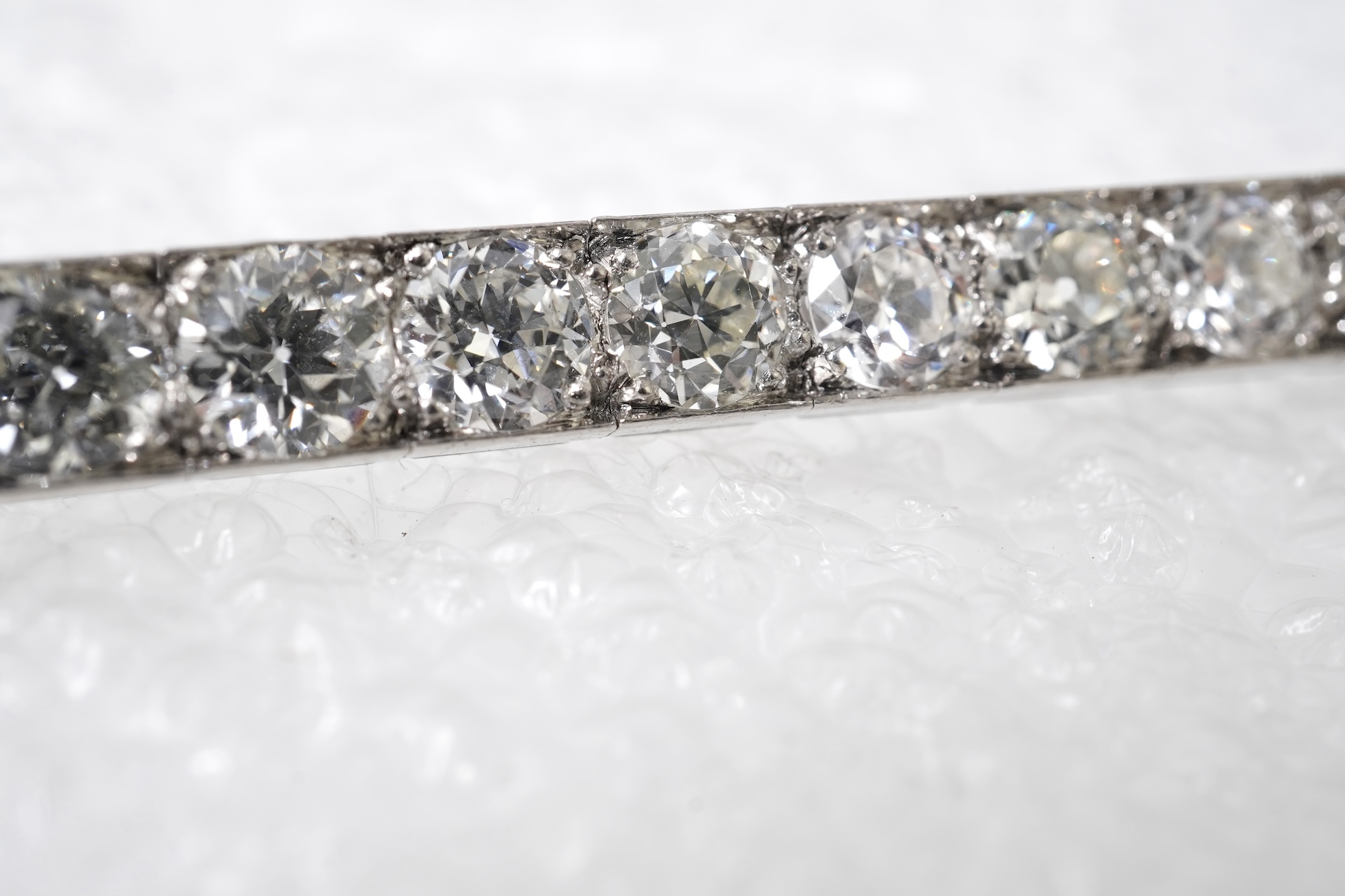 An Art Deco diamond tennis bracelet, circa 1930